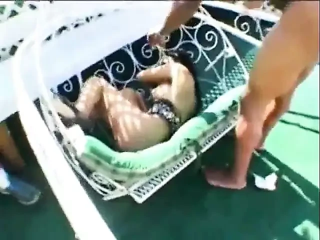 Hot black chick with large tits gets her wet pussy fucked hard