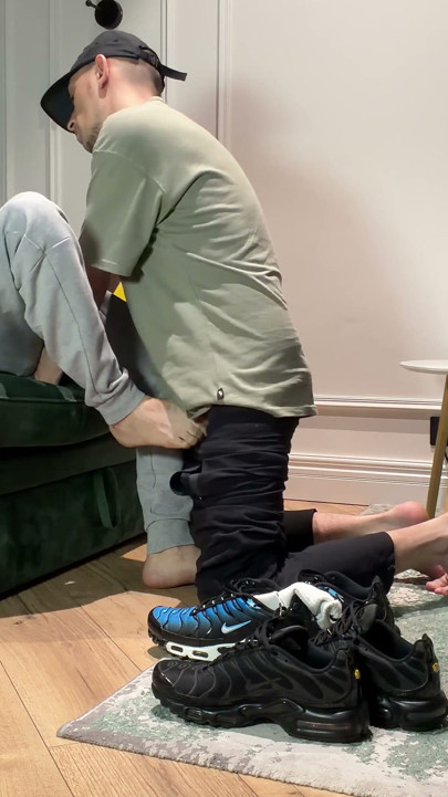 Worship of Socks, Feet, Jerking off and Sucking