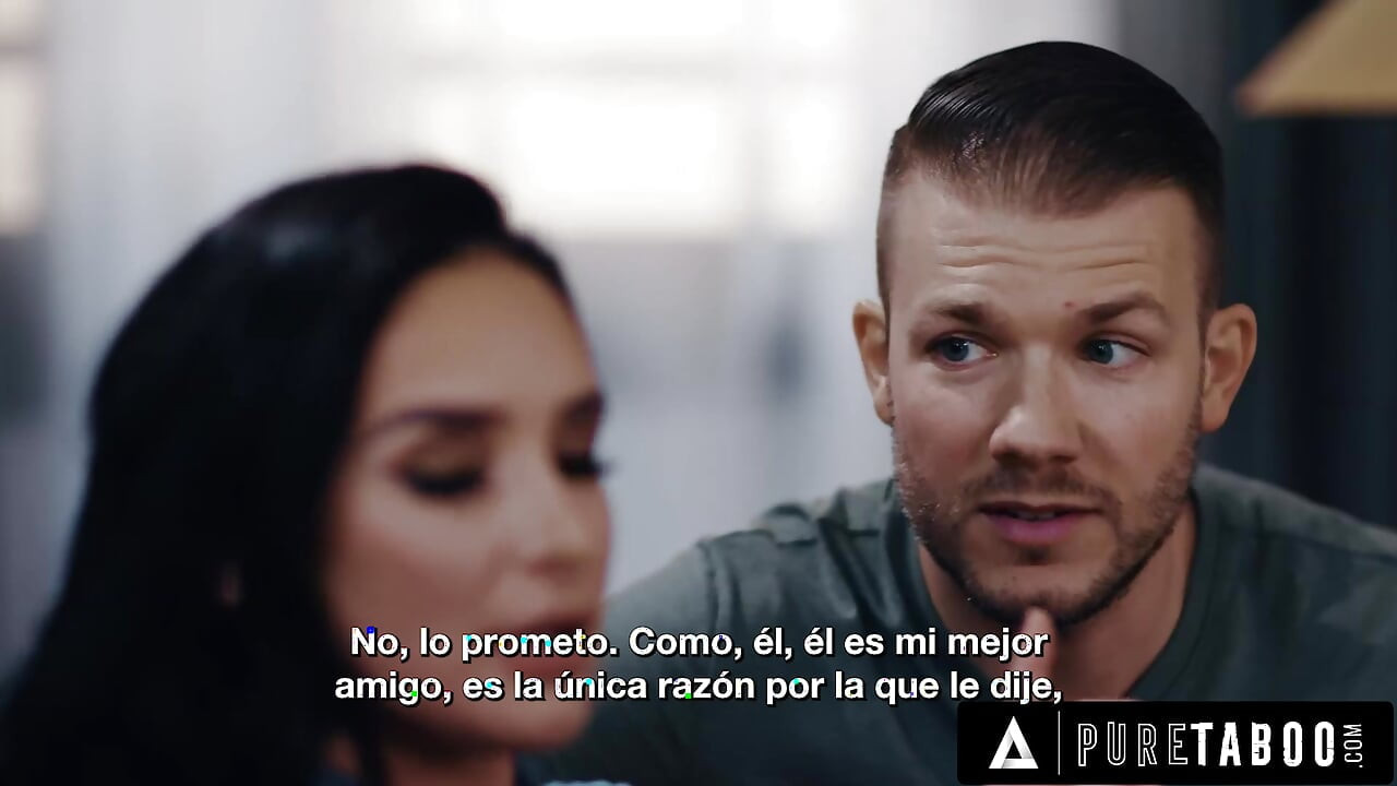 PURE TABOO Stepmom Sheena Ryder Surrenders To Stepson's DP Threesome Request - SPANISH SUBTITLES