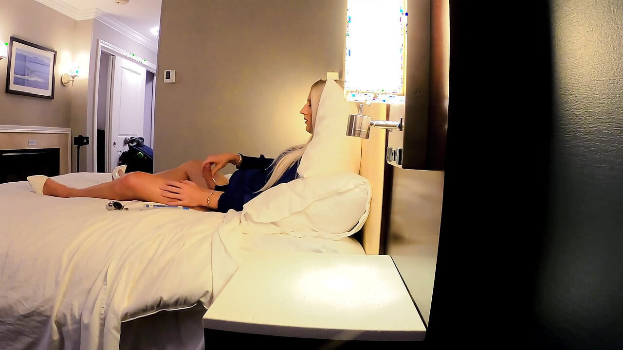 Super Hot Femboy Jerking in Hotel Compilation