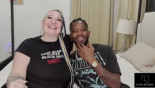 Sexy Black Man Tries to Dominate Livie Blainn
