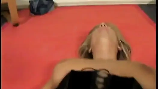 Big tits blonde POV blowjob ends with facial
