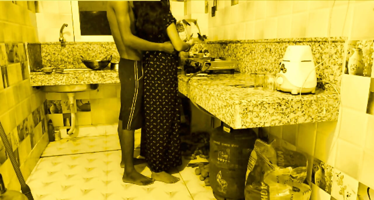 Curvy Goddess Desi Bhabi Gets Drilled Fast and Hard by her young devar in kitchen room.