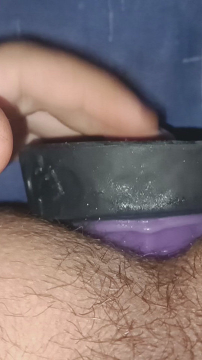 Big dildo dives in my ass