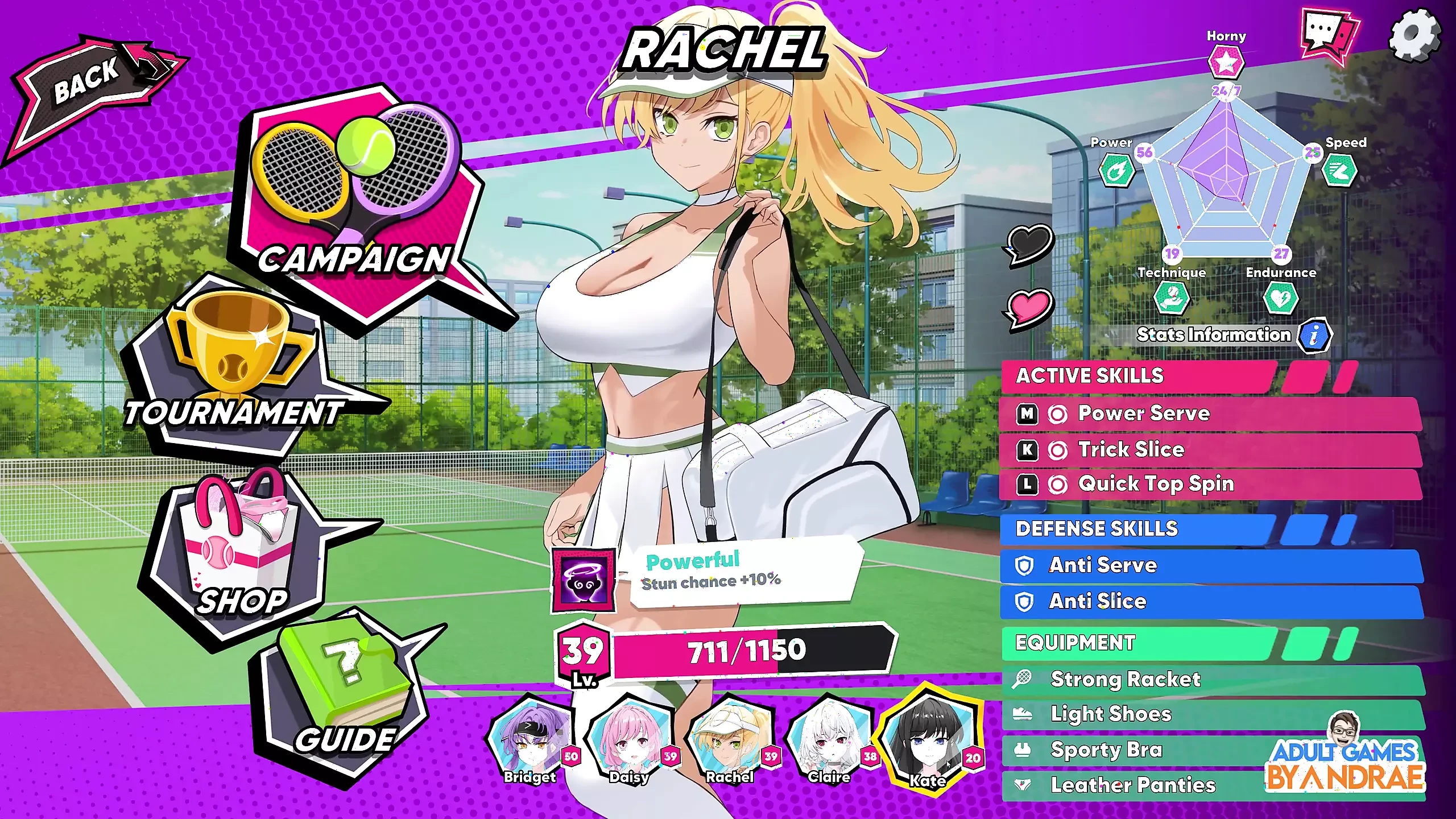 Ep11: Hentai Scenes with Billie and Helen – Academy Love Saga: Tennis Angels Ex