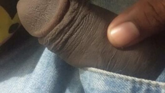 Big black cock going to pussy