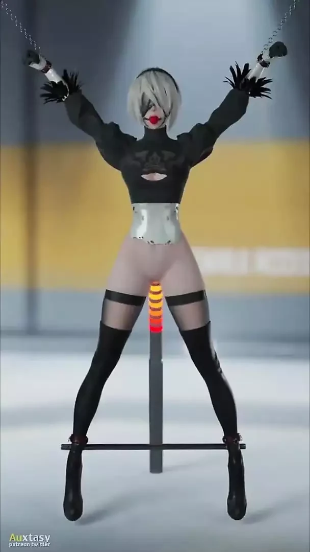 2B fucked in the ass By Sex Robot Version 4