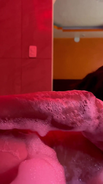 Spectacular moment from "Erotic dance in the bathtub with latina with big buttocks"