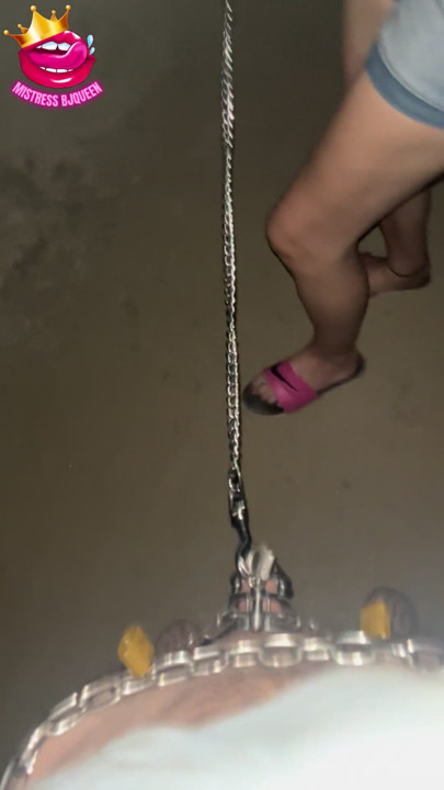 Late Night Leash Walk with My Locked Chastity Sub