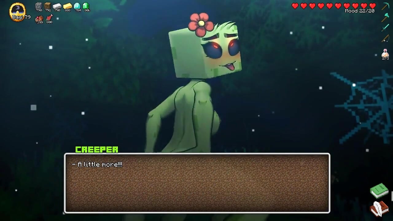 Minecraft Horny Craft - Part 39 Anal with Creeper Plus Pink Panties by Loveskysanhentai