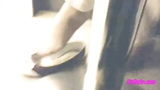 Pizzacıda erkek delisi sallanıyor