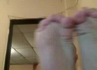 Straight guys feet on webcam #280