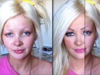 Maquillaje de estrellas porno antes y después