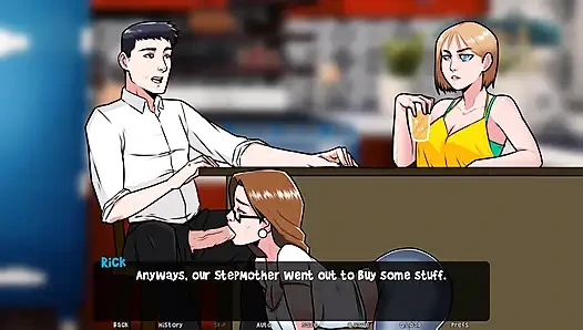 Dawn of Malice: stepmom sucks her stepson's big cock, got covered with sticky cum ep 18