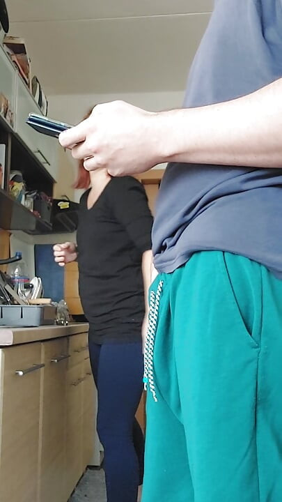 sex in the kitchen while preparing lunch
