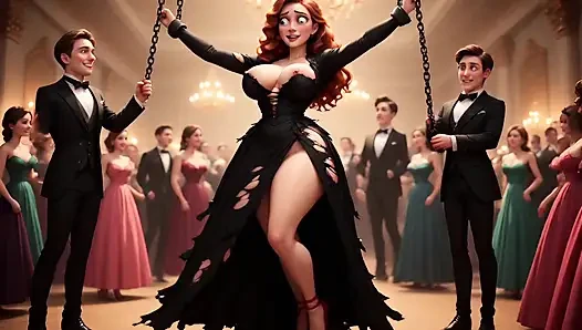 Public sex, prom, Redhead, animation, Uncensored Hentai, BDSM, Big Breasts, Funk