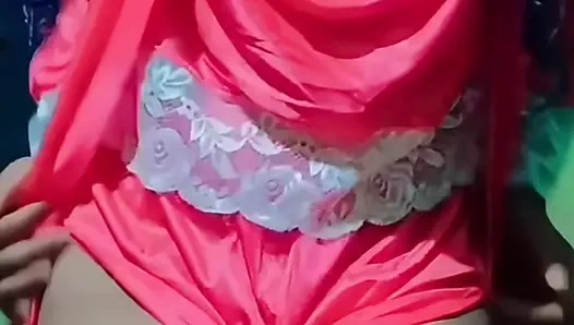 My Girl pressing her boobs and finger her horny pussy for cuck want to pregnent