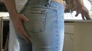 butt in jeans