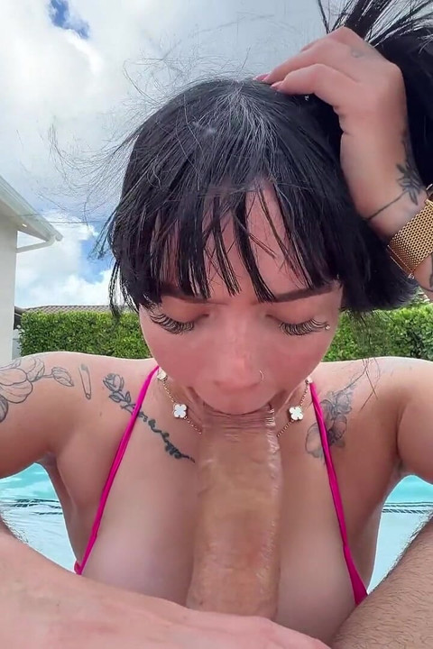Boricua Baddie Lorena Miller Lets Jmac Fuck Her Poolside