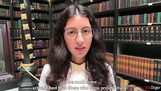 Botanist Girl in Glasses Wants to Fuck Instead of Reading Smart Books