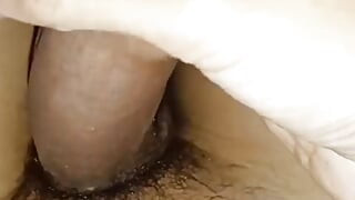 Horny hunk showing his big uncut monster dick and making it harder