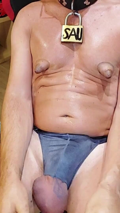 PIG BOY SLUT WHORE FAG PUMPING NIPPLES AND BALLS | Clip 1