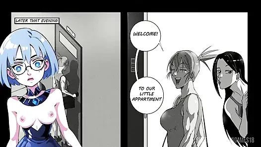 Kızın dışarıda gecesi 3 manga futanari
