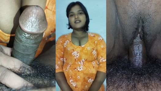Hintli üvey kız kardeş Sofia yarağını Hintçe sesli göstererek sikiliyor
