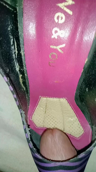 CUTE PURPLE SLIPPERS FROM AN AUNT'S FRIEND MARIE