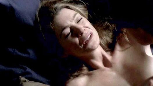 Ellen Pompeo cena de sexo na anatomia de Grey em scandalplanet.com