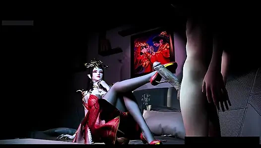 Соблазнительница киберпространства с большими сиськами - хентай 3D-анимация