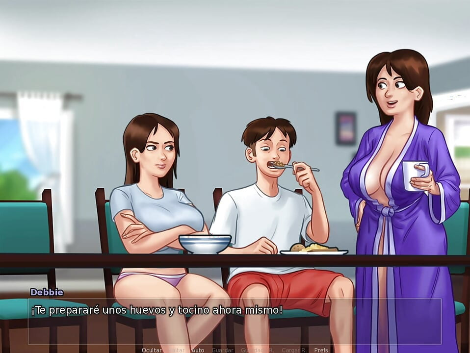 내 새엄마가 우리의 작은 비밀을 깨닫기 전에 의붓여동생이 빨리 하고 싶었어 - Summertime Saga