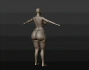 big ass and tits in 3D