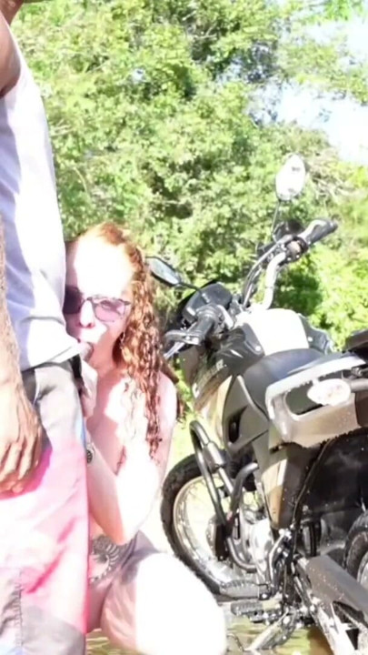Blonde Girl Gets Her Ass Fucked Twice By A Guy Who Helped Her Wash Her Motorcycle In The Creek | Clip 3