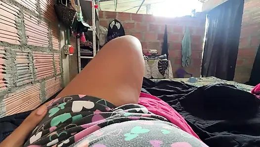 Guys left me alone at my grandparents' house, I wish one of you was around and came in to fuck me before someone comes along