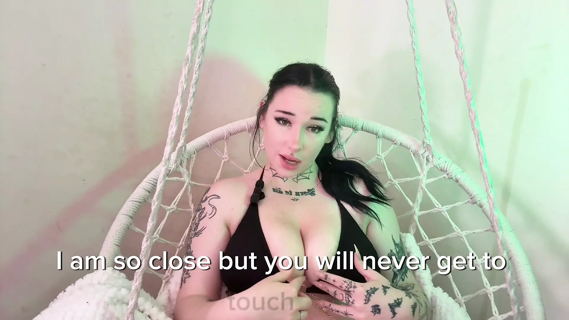 Big tits Goth knows you can’t have her