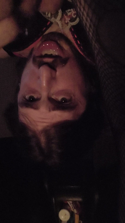 Sissy cumming in own mouth