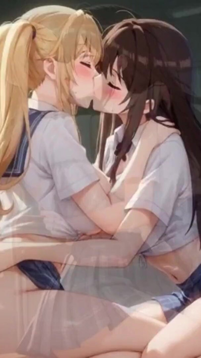 Two Girls in Uniforms. Hot Kiss | Clip 1