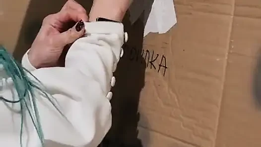 Gloryhole Bir inşaat Alanında. Diyaloglar.
