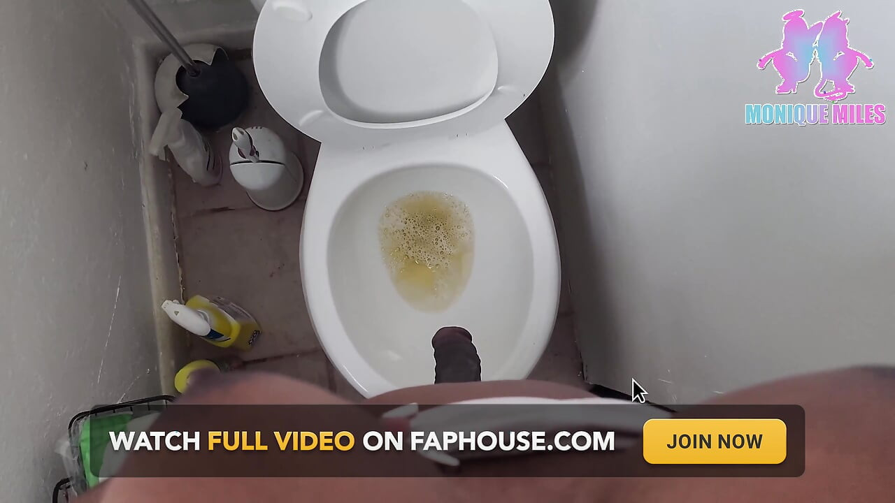 Flopping My Big Dick and Tits Out for a Nice Piss