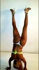 Skinny Blonde Dancing
