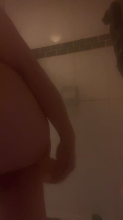 Anal fun in the shower