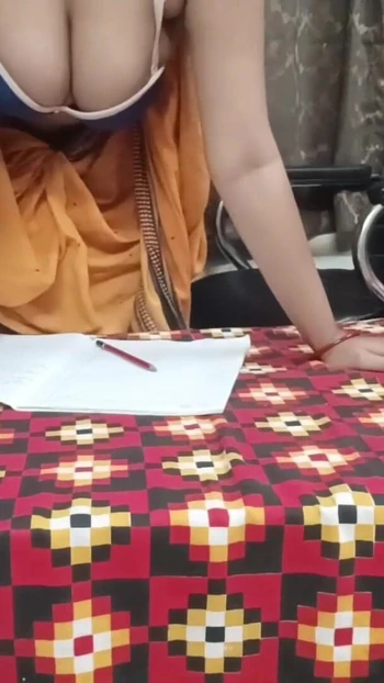 Memorable moment from "DESI PRIVATE BEAUTIFUL TUTION TEACHER SUCKS BIG COCK OF TEEN BOY AND GETS FUCKED BY HER"