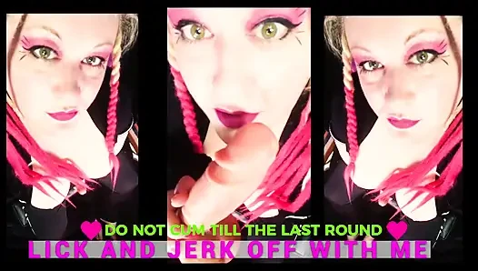 The jerk and lick a dick with Goddess Lana game