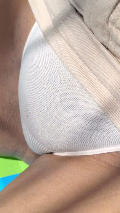 heat results in open leg and panties showing | Clip 1