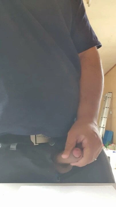 Cum at work