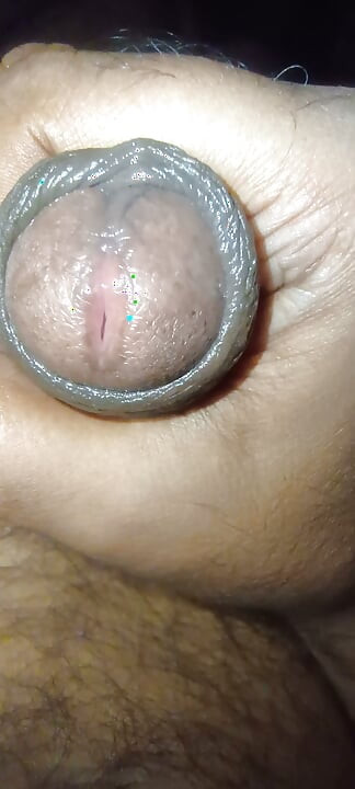 Girl looking at my big cock i cum in her mouth