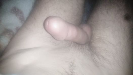 My big cock Handjob at night time