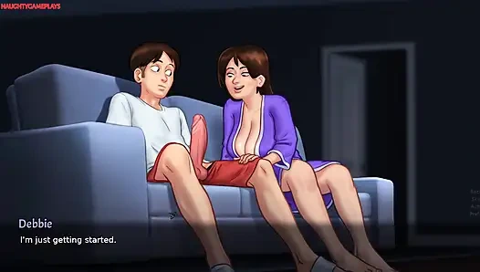 Cerita musim panas bagian 30 oleh darkcookie - ibu kos seksi lagi asik nyepong kontol besar dan ngentot kakinya dengan nikmat