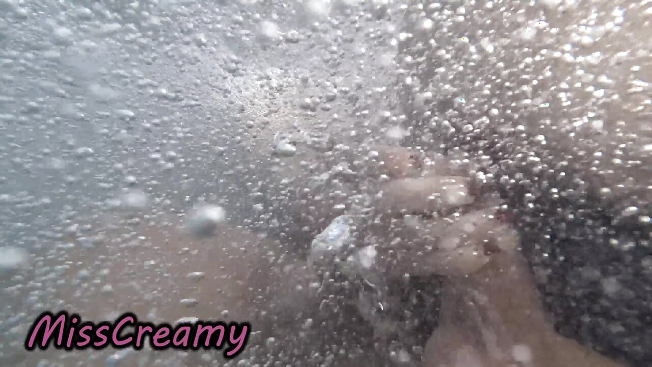 Public Pool Stepsister Dick Flash Risky Handjob Crowd Watching Cumshot 4K